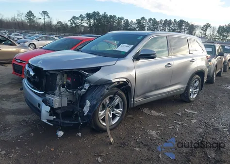 2016 Toyota Highlander Limited V6 from USA, damaged, VIN 5TDDKRFH6GS348857